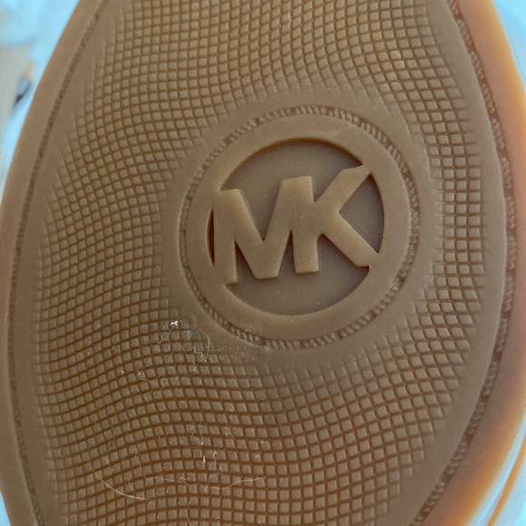 NEW MK MICHAEL KORS Leather Wedges Winter Boots Sheep Fur Lining Size 8 - Picture 14 of 17